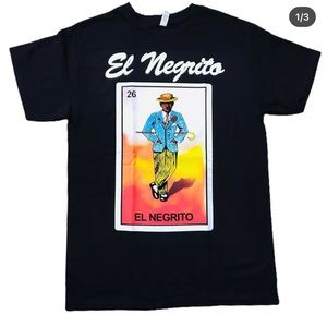 El Negrito Mexican Lotería Men T Shirt